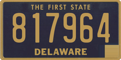 DE license plate 817964