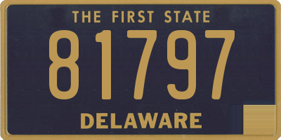 DE license plate 81797