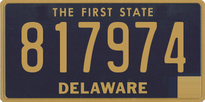 DE license plate 817974