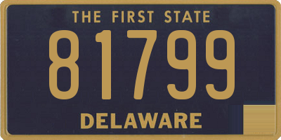 DE license plate 81799