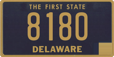 DE license plate 8180