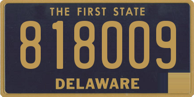 DE license plate 818009