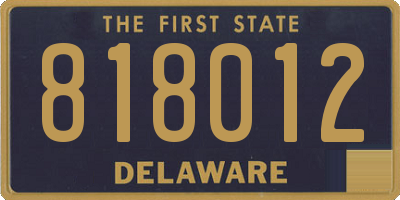 DE license plate 818012