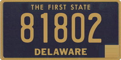 DE license plate 81802