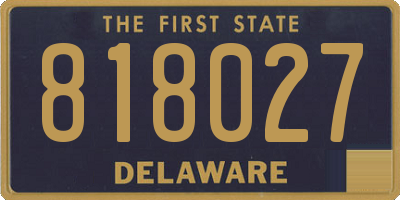 DE license plate 818027