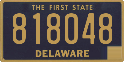 DE license plate 818048