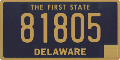 DE license plate 81805