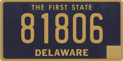 DE license plate 81806