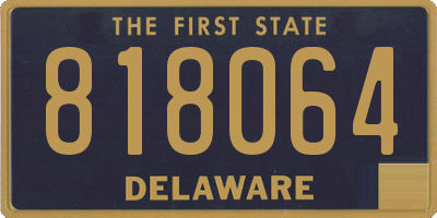 DE license plate 818064