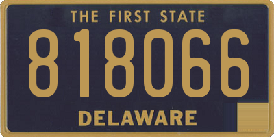 DE license plate 818066