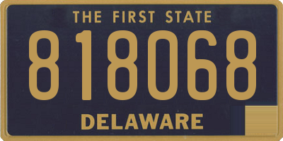 DE license plate 818068