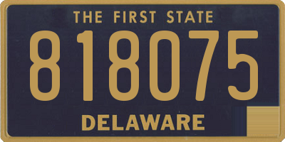 DE license plate 818075