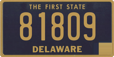 DE license plate 81809