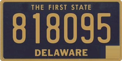 DE license plate 818095