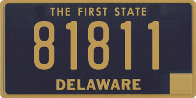 DE license plate 81811