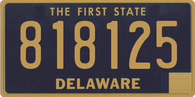 DE license plate 818125