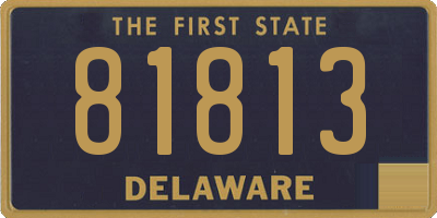 DE license plate 81813