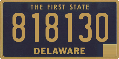 DE license plate 818130
