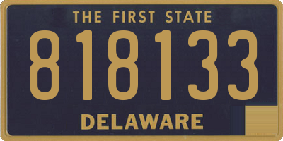 DE license plate 818133