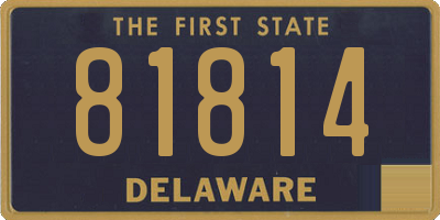 DE license plate 81814