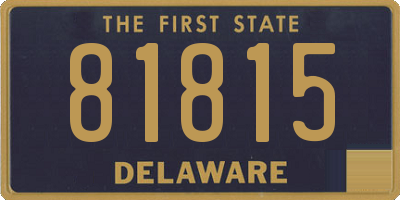 DE license plate 81815