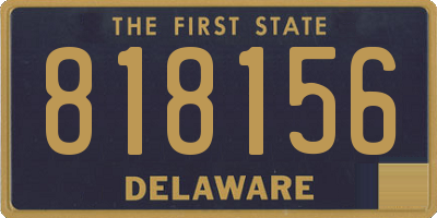 DE license plate 818156