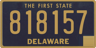 DE license plate 818157