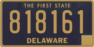DE license plate 818161