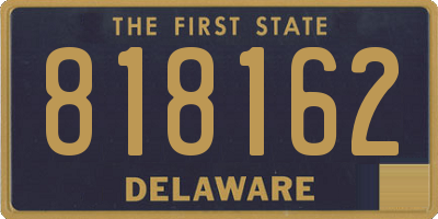 DE license plate 818162