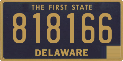 DE license plate 818166