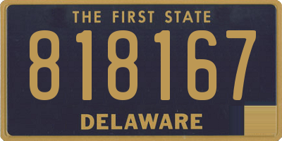 DE license plate 818167