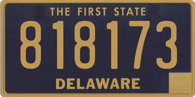 DE license plate 818173
