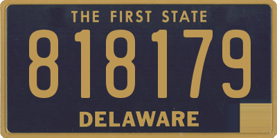 DE license plate 818179