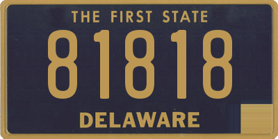 DE license plate 81818