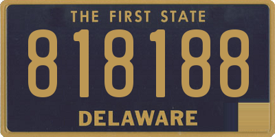 DE license plate 818188