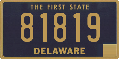 DE license plate 81819