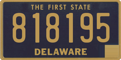 DE license plate 818195