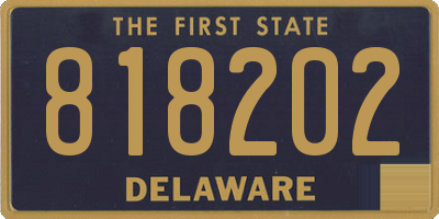 DE license plate 818202