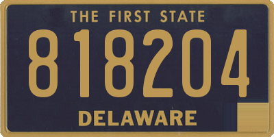 DE license plate 818204