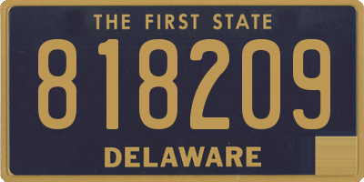 DE license plate 818209