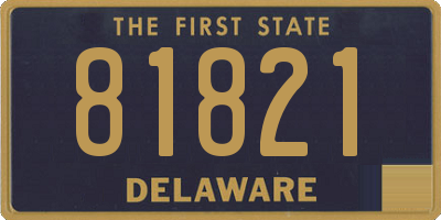 DE license plate 81821