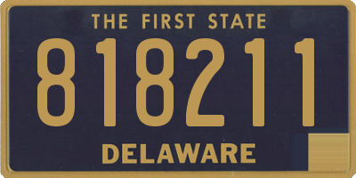 DE license plate 818211