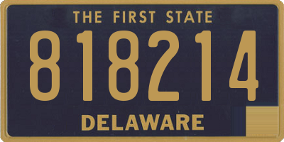 DE license plate 818214