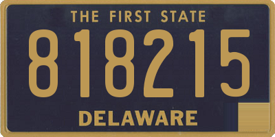 DE license plate 818215