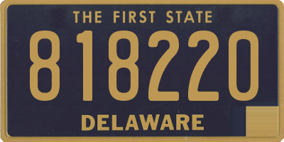 DE license plate 818220