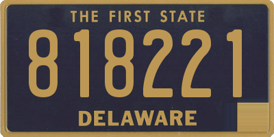 DE license plate 818221