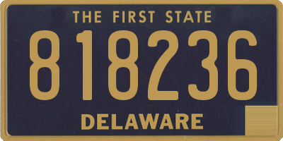 DE license plate 818236