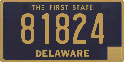 DE license plate 81824