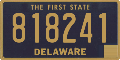 DE license plate 818241