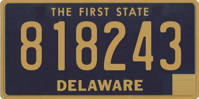 DE license plate 818243